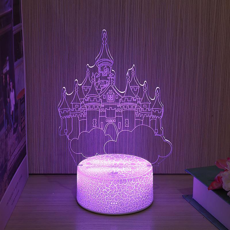New kid Light Night 3D LED Night Light Creative Table Bedside Lamp Home BGSuperDeals E Colorful touch USB