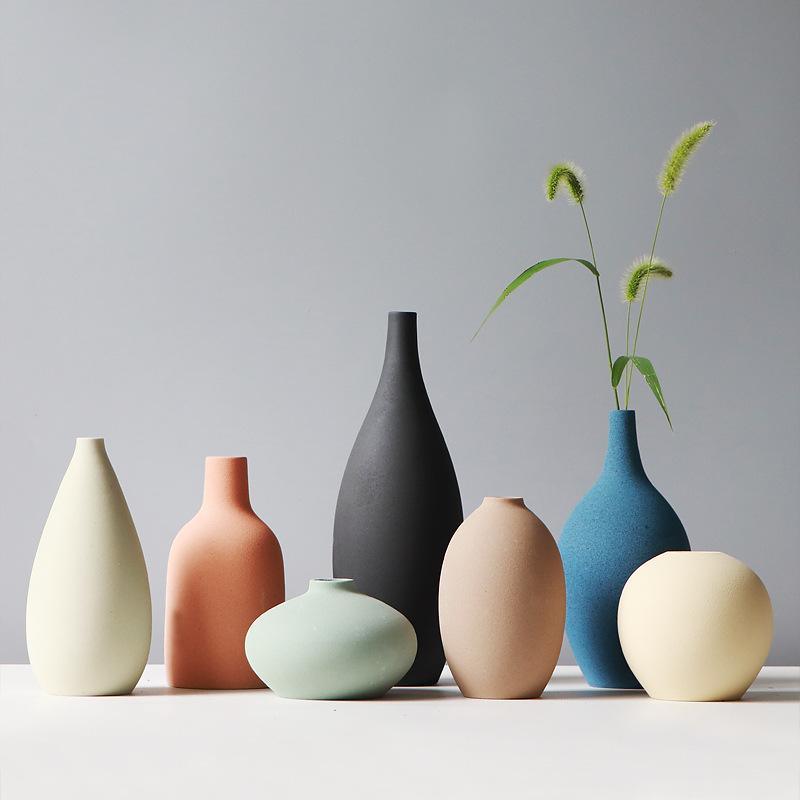 Nordic Ceramic Vase Living Room Decoration Home BGSuperDeals 