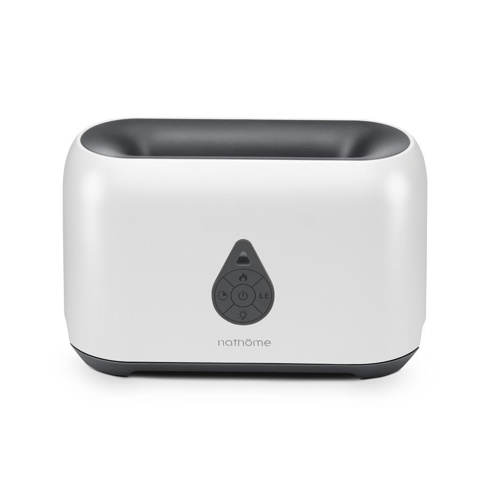 New Arrivals Mini Remote Control Flame Diffuser Air Humidifier Home BGSuperDeals White USB 