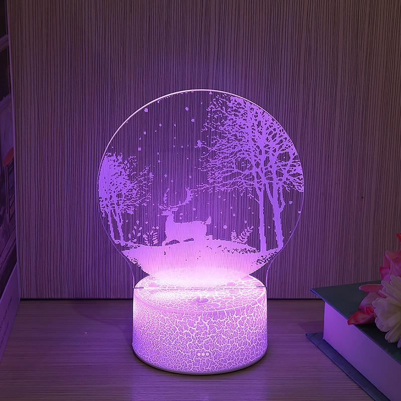 New kid Light Night 3D LED Night Light Creative Table Bedside Lamp Home BGSuperDeals A Colorful touch USB