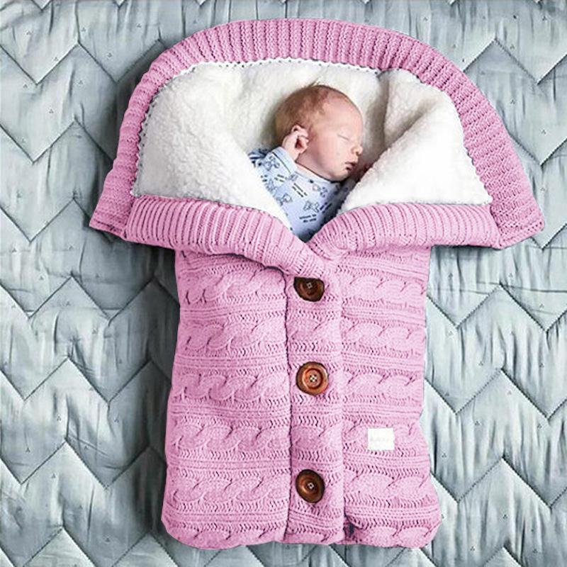 Thicken And Widen Baby Sleeping Bag kids BGSuperDeals Pink 