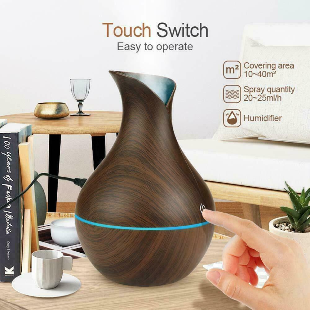 Ultrasonic Humidifier Oil Diffuser Air Purifier Aromatherapy with LED Lights Home BGSuperDeals default 