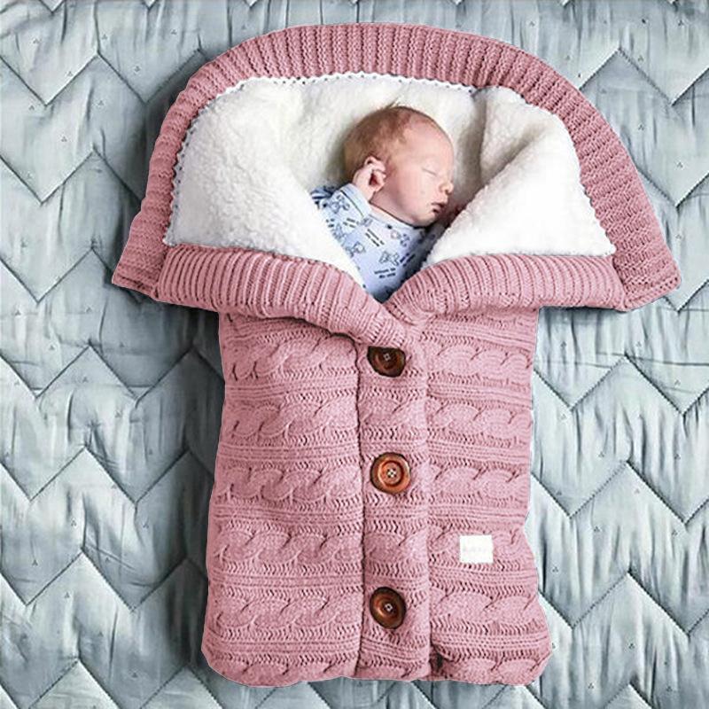 Thicken And Widen Baby Sleeping Bag kids BGSuperDeals Leather Pink 