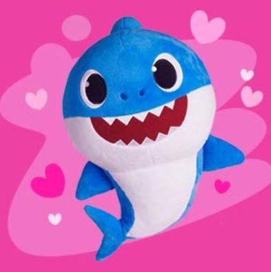 Baby Shark Dolls Plush Toys For Children kids BGSuperDeals Blue Music 2pcs 