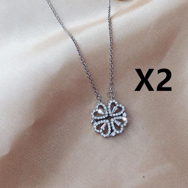 Explosive Style Detachable Deformed Four-leaf Clover Necklace For Women - BGSuperDeals